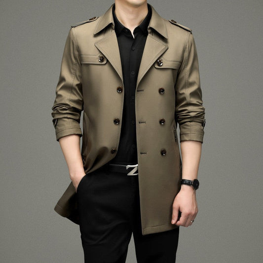 📢📢-60% : Plus que 3 heures !⏰⏰-Veste Coupe-Vent Double Boutonnée pour Hommes