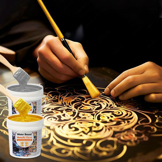 Art, peinture, artisanat peinture en feuille d'or à base d'eau