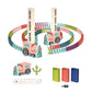 📢📢50% DE RÉDUCTION !!!✨ Automatic Domino Train - Continuous Chain Reaction with 360-Degree Rotation for Endless Fun 🚂🎯