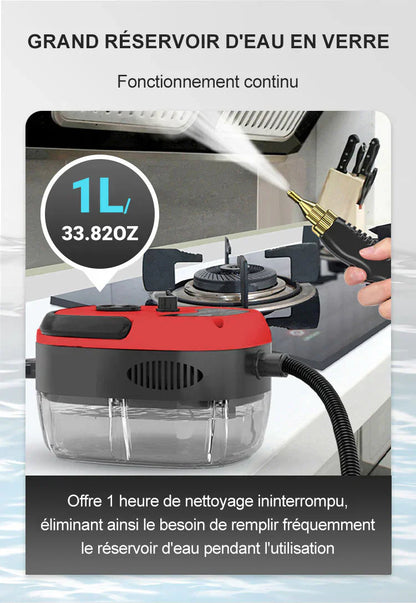 📢Durée limitée 69% de réduction✨2500W Nettoyeur à Vapeur à Haute Température Pressurisée Portatif✨