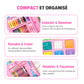 📢📢60% DE RÉDUCTION !!! ✨ Kit Artistique 6-en-1 Enfant - 208 Pièces, Chevalet Double Face, Matériaux Sûrs, Idéal pour Développer la Créativité 🎨✨