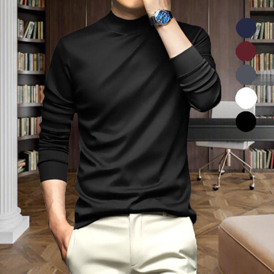 📢📢60% DE RÉDUCTION !!!✨Chemise de couche de base chaude et confortable en coton mercerisé extensible pour hommes
