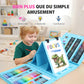 📢📢60% DE RÉDUCTION !!! ✨ Kit Artistique 6-en-1 Enfant - 208 Pièces, Chevalet Double Face, Matériaux Sûrs, Idéal pour Développer la Créativité 🎨✨