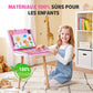 📢📢60% DE RÉDUCTION !!! ✨ Kit Artistique 6-en-1 Enfant - 208 Pièces, Chevalet Double Face, Matériaux Sûrs, Idéal pour Développer la Créativité 🎨✨
