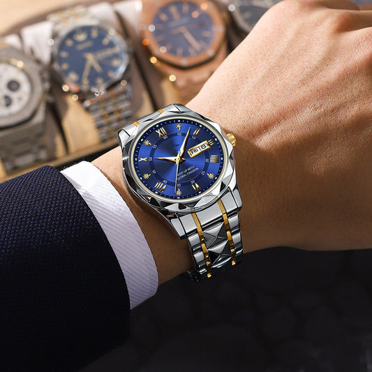 📢📢50 % de réduction !! ⏰⌚Montre Prism Quartz — Résistante à l'eau et luminescente