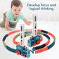 📢📢50% DE RÉDUCTION !!!✨ Automatic Domino Train - Continuous Chain Reaction with 360-Degree Rotation for Endless Fun 🚂🎯