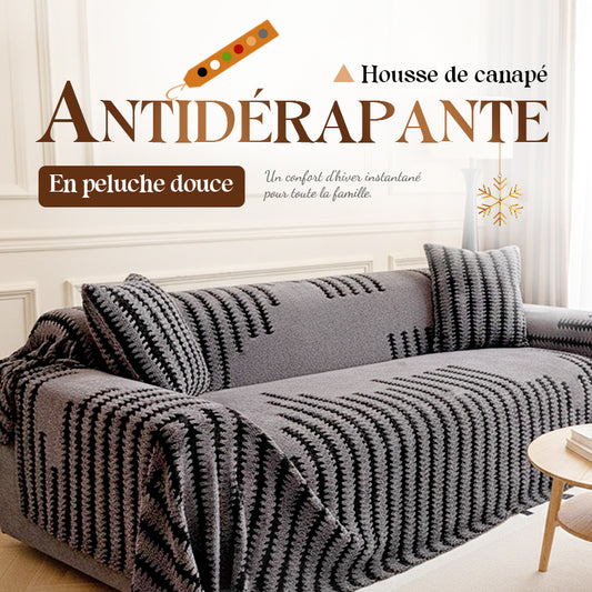 📢📢50% DE RÉDUCTION !!!✨Housse de canapé douce et antidérapante en peluche