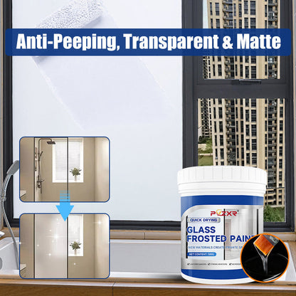 📢📢50% DE RÉDUCTION !! ⏰ Peinture pour Verre Dépoli 2026 – Séchage Rapide, Résistante à l’Eau & Effet Givré Élégant 🌫️300 g couvrent environ 2 à 3 m² en une seule couche
