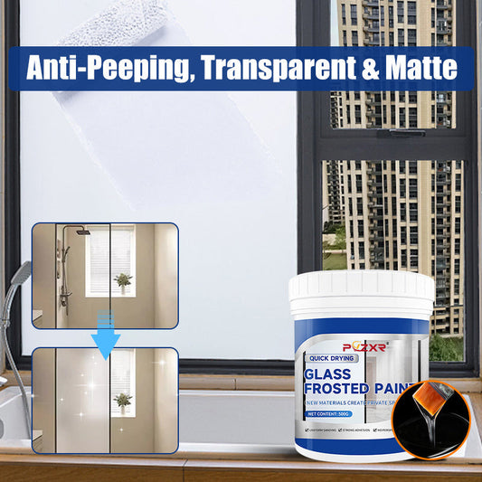 📢📢50% DE RÉDUCTION !! ⏰ Peinture pour Verre Dépoli 2026 – Séchage Rapide, Résistante à l’Eau & Effet Givré Élégant 🌫️300 g couvrent environ 2 à 3 m² en une seule couche