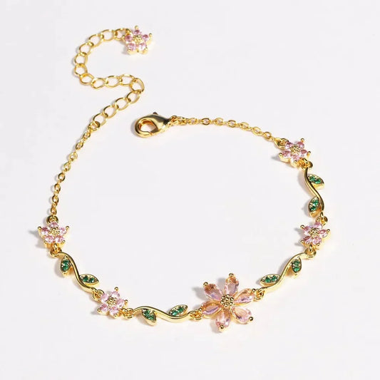 📢📢60% DE RÉDUCTION ! 🔥NOUVEAUTÉ 2026🔥 - Bracelet fleuri (Bijou et cadeau idéal)