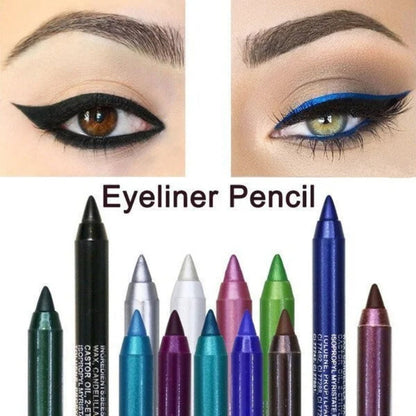 📢📢35 % DE RÉDUCTION !! ⏰ Eyeliner Coloré Longue Tenue 24h Waterproof – 13 Couleurs, Fini Perle & Mat, Facile à Utiliser 🎨