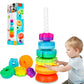 📢📢50 % de réduction !!! 🎅Jouets empilables arc-en-ciel