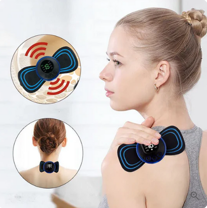🔥 Offre spéciale limitée dans le temps ! 🎉Masseur Portable avec 8 Modes et Écran LCD - Mini Stimulateur Musculaire pour Soulagement de la Douleur