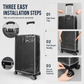 📢📢40 % DE RÉDUCTION !! ⏰ Housse de Valise Transparente en PVC Épais – Protection Haute Résistance & Imperméable, Fermeture Velcro Rapide & Roues Libres for un Voyage Serein avec un Bagage Toujours Impeccable ✨