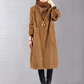 📢📢60 % de réduction !!!🎅👗 Robe Longue Femme en Velours Côtelé - Coupe Ample & Col Haut | Confort Douillet Absolu, Livraison Rapide 📦🍂