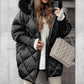 🔥Pré-réchauffement hivernal - Remises énormes🔥Parka mi-longue pour femme avec manches en tricot patchwork