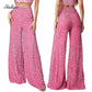 📢📢60 % de réduction !!! 🎅 Pantalon Large à Paillettes pour Femme – Taille Élastique, Brillant & Confortable pour Soirées ✨👖📦