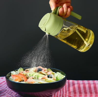 📢📢50% DE RÉDUCTION !! ⏰ Pulvérisateur Huile 2-en-1 Verre – 600 ml – Large Ouverture & Anti-Goutte for Cuisine