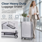 📢📢40 % DE RÉDUCTION !! ⏰ Housse de Valise Transparente en PVC Épais – Protection Haute Résistance & Imperméable, Fermeture Velcro Rapide & Roues Libres for un Voyage Serein avec un Bagage Toujours Impeccable ✨