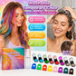 📢📢40 % DE RÉDUCTION !! ⏰ Kit Craies Capillaires – 12 Couleurs Éclatantes, Lavable & Applicateur Facile pour Fêtes & Photos.