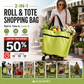 Chariot de courses pliable 2‑en‑1