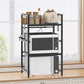📢📢40% DE RÉDUCTION !! ⏰Étagère extensible pour micro-ondes – Réglable, capacité de charge de 75 kg et équipée de crochets – Idéale pour la cuisine, le garde-manger et l'atelier 🏠
