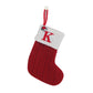🔥SOLDES -50 % DE RÉDUCTION🔥  Chaussettes en tricot douillettes, sac cadeau brodé en forme de bonbon, chaussette de Noël avec lettre - Parfait pour les tout-petits !
