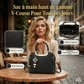 📢📢50 % DE RÉDUCTION !! ⏰Sac À Main Femme Élégant – Poignées & Bandoulière, Cuir PU, Texture Coutures en V, 8 Couleurs, Organisation Intelligente ✨