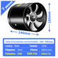 Pousbo® [Super Succion] Ventilateur d'Extraction Puissant et Silencieux