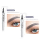 🔥Achetez 1 obtenez 1 gratuit 🔥 Crayon à sourcils résistant à l'eau et à la transpiration avec 4 fourchettes de tatouage de sourcils.