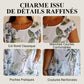 📢📢50 % de réduction !! ⏰⏰🍀 Robe à Col Rond à Imprimé Botanique – Vente de Printemps – Tissu Léger, Motif Naturel & Coupe Décontractée 🌸