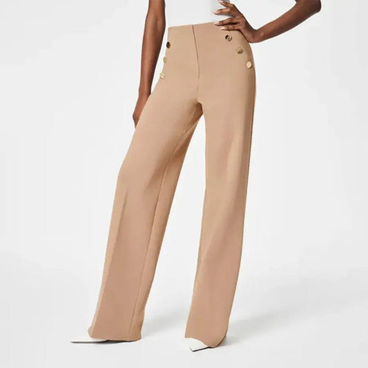 📢📢60 % DE RÉDUCTION !!! ✨Pantalon large extensible avec contrôle du ventre pour femmes