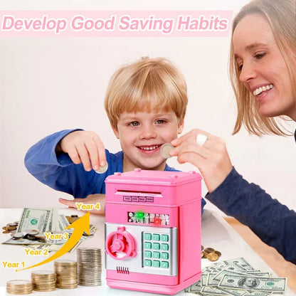 📢📢40 % DE RÉDUCTION !! ⏰Mini Tirelire Distributeur Automatique pour Enfants | Verrouillage par Code PIN
