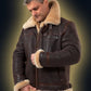 📢📢60 % de réduction !!! ✨VESTE BOMBER EN PEAU DE MOUTON