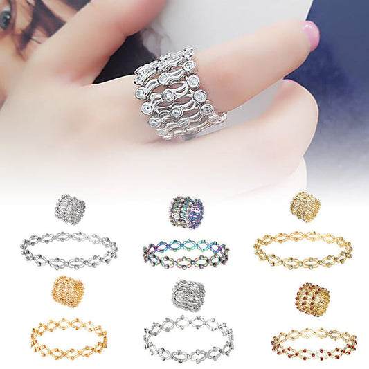 🏆💕66% de réduction🎁 Le cadeau parfait : Bracelet Transformable avec Sparkling CZ Glamour 💎