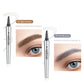🔥Achetez 1 obtenez 1 gratuit 🔥 Crayon à sourcils résistant à l'eau et à la transpiration avec 4 fourchettes de tatouage de sourcils.