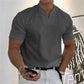 📢📢60% DE RÉDUCTION !! ⏰Chemise de Sport à Manches Courtes pour Hommes – Col en V, Confortable & Disponible jusqu'au 5XL