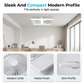 🌬️✨Ventilateur de plafond à double tête avec lumière LED – design moderne avec télécommande pour salon et chambre
