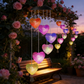 📢📢40 % DE RÉDUCTION !! ⏰ Carillon Éolien Solaire à LED – 7 Couleurs Changeantes & Panneau Solaire Intégré for Jardin Enchanté 🌟💎