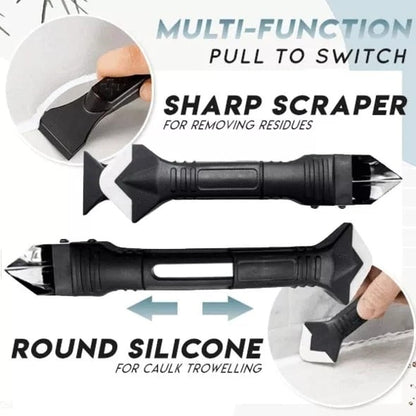 📢📢ACHETEZ-EN 1，LE 2E EST GRATUIT !! ⏰ Kit Jointoiement Silicone 3-en-1 — Lame V & 6 Embouts Universels