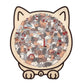 🎅Soldes de Noël 55 % de réduction🐱Puzzle en bois représentant un chat aux couleurs Morandi, 135 pièces🎁