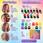 📢📢40 % DE RÉDUCTION !! ⏰ Kit Craies Capillaires – 12 Couleurs Éclatantes, Lavable & Applicateur Facile pour Fêtes & Photos.