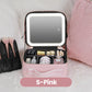 📢📢50% DE RÉDUCTION !! ⏰ Trousse Maquillage Portable Miroir LED – 3 Températures & Compartiments Réglables for Beauté Nomade