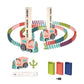 📢📢50% DE RÉDUCTION !!!✨ Automatic Domino Train - Continuous Chain Reaction with 360-Degree Rotation for Endless Fun 🚂🎯