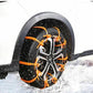🔥 Dernier Jour de Promo ! ✨ Chaînes Antidérapantes Voiture - Nylon Résistant à -35°C, Installation Express 10s, Sécurité Toutes Routes Glissantes ❄️🚗
