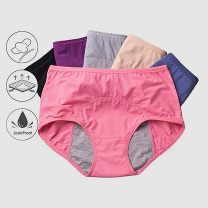 🎉 -50% ! 🤰 Culotte Anti-Fuites Haute Taille 2026 – 3 Couches Absorbantes – Lavable & Écologique – 92% Coton + 8% Spandex pour Confort & Sécurité 🌿