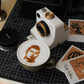 📢📢50% DE RÉDUCTION !! ⏰Appareil photo Retro Coffee Art – Imprimante mécanique à pochoirs pour latte art