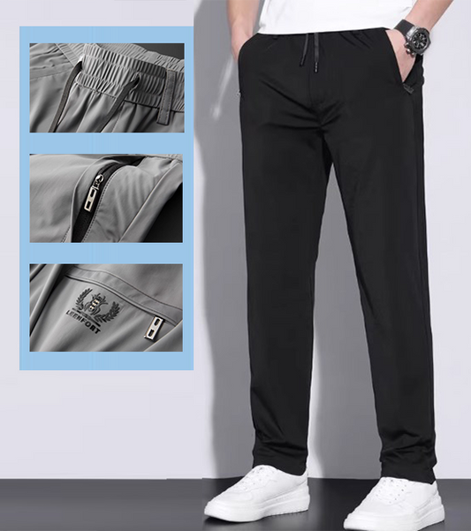 📢📢50 % de réduction !! ⏰Pantalon de survêtement en soie glacée d'été pour hommes-Achetez 2 livraison gratuite