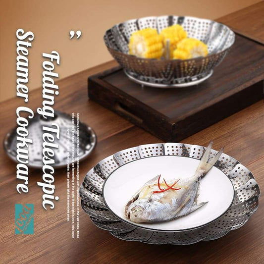 📢📢3 dernières heures : Grande vente⏰⏰Cuisinière Vapeur Telescopique Pliable