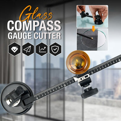 📢📢40% DE RÉDUCTION !! ⏰ Coupe-Verre Compas à Jauge – Tête Rotative 360° & Ventouse Puissante – Pour Verre, Carrelage & Artisanat 🔪